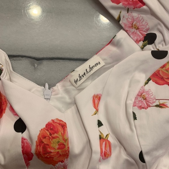 For Love And Lemons Pink Floral Mini Dress - Picture 9 of 11